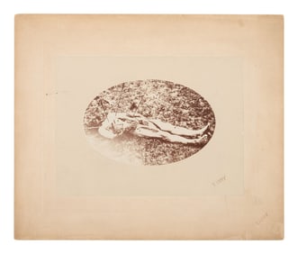 [7TH US CAVALRY]. BARRY, David F. (1854-1934), printer. Postmortem photograph of Sergeant Frederick