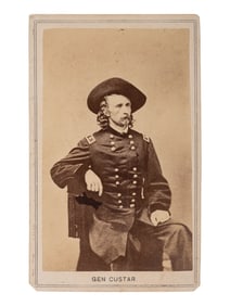 [CUSTER, George A. (1839-1876)]. CDV of Custer as Major General. [Washington, DC: John Goldin & Co.,