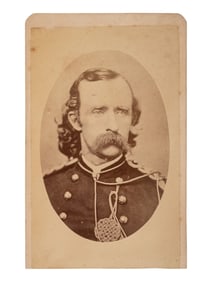 [CUSTER, George A. (1839-1876)]. CDV of Custer as Lieutenant Colonel. [Monroe, MI: Simon Wing, ca