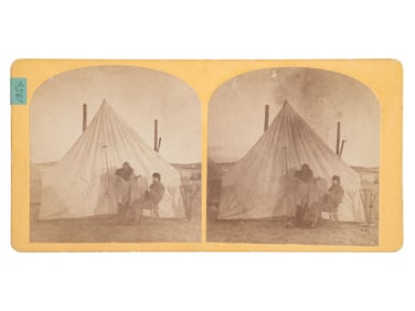 [CUSTER, George A. (1839-1876)]. [POWERS, D. E., photog.]. Last known photograph of Custer and