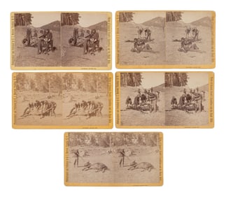 MORROW, Stanley J. (1843-1921), photographer. A group of 19 stereoviews from General Crook's