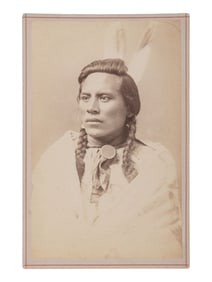 HAYNES, Frank Jay (1853-1921), photographer. Cabinet card of Curley, George Custer's scout. Fargo,