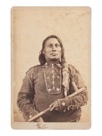 Cabinet card of Chief Gall., Hunkpapa Dakota. Ca 1880s.