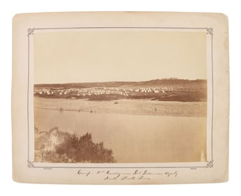 HOWARD, Charles (b. ca 1842-?), photographer. Three photographs of Fort Fetterman, Wyoming