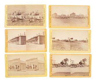 MORROW, Stanley J., photographer. Exceptional collection of rare stereoviews collected by 7th