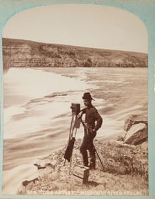 HAYNES, Frank J. (1853-1921), photographer. A group of 7 stereoviews highlighted by two self
