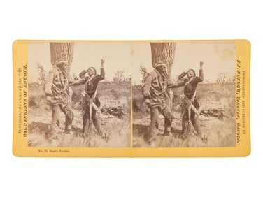 MORROW, Stanley J. (1843-1921), photographer. A group of 7 stereoviews documenting a staged