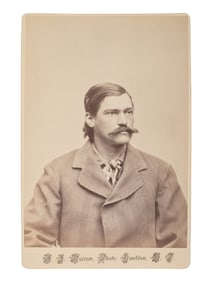 MORROW, Stanley J. (1843-1921), photographer. Cabinet card of Luther "Yellowstone" Kelly. Yankton,
