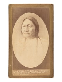 CROSS, W.R. (1839-1907), photographer. CDV of Sitting Bull. Niobrara, NE.