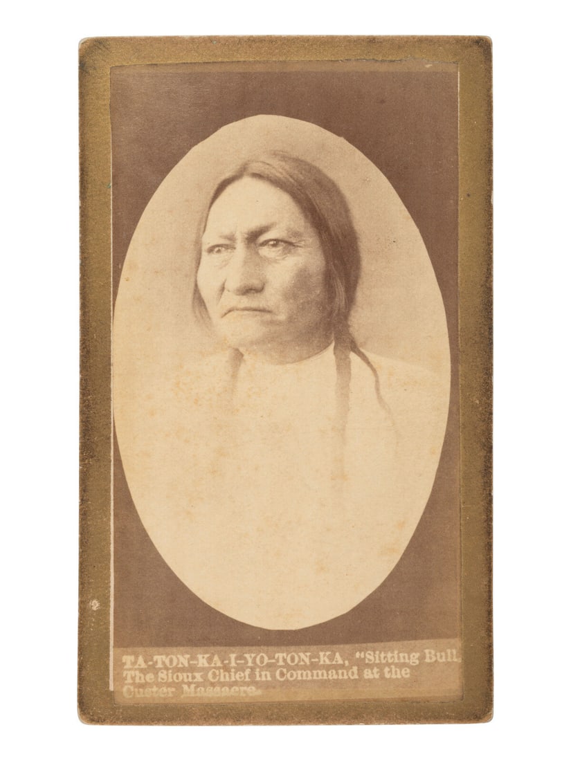 CROSS, W.R. (1839-1907), photographer. CDV of Sitting Bull. Niobrara, NE. (1 of 2)