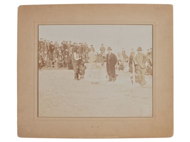 BARRY, David F. (1854-1934), photographer. Photograph of Sitting Bull and Major James McLaughlin at