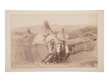 [WOUNDED KNEE]. A group of 7 photographs related to the Wounded Knee Massacre. Chadron, NE: