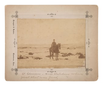 [WOUNDED KNEE]. Four photographs taken in the immediate aftermath of Wounded Knee, incl. Lt. Sydney