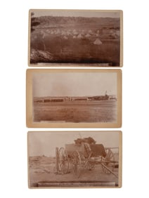 CROSS, W.R. (1839-1907), photographer. Five boudoir photographs of Pine Ridge Agency, incl. views