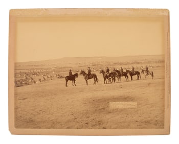 GRABILL, John C.H. (1849-1903), photographer. Photograph of General Nelson Miles and his staff