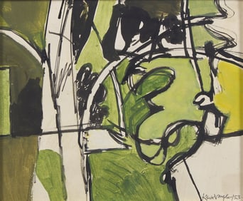 Keith Vaughan (British, 1912-1977) Study for The Garden, 1953
