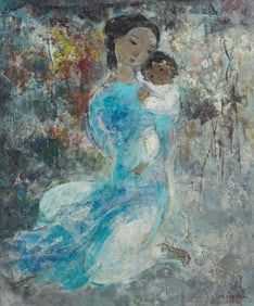 Vu Cao Dam (French/Vietnamese, 1908-2000) Maternité, 1960