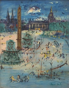 Jean Dufy (French, 1888-1964) Place de la Concorde, Paris