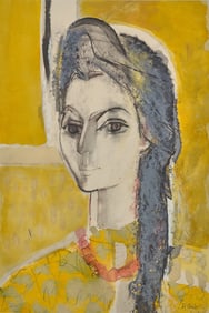 Françoise Gilot (French, 1921-2023) Claire Roy in a Yellow Key, 1962