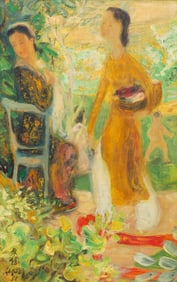 Le Pho  (French/Vietnamese, 1907-2001) La Promenade, 1956