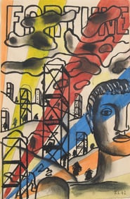 Fernand Léger (French, 1881-1955) Le Combattant (Design for the Cover of Fortune Magazine),