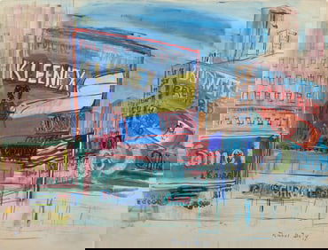 Raoul Dufy (French, 1877-1953) New York Billboards, 1950