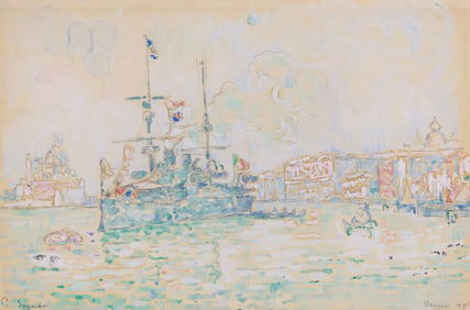 Paul Signac (French, 1863-1935) La Lagune de Venise, 1908