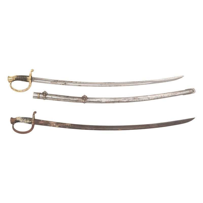 Two Decorative US Model 1840 Type Light Artillery Sabers (1 of 2)