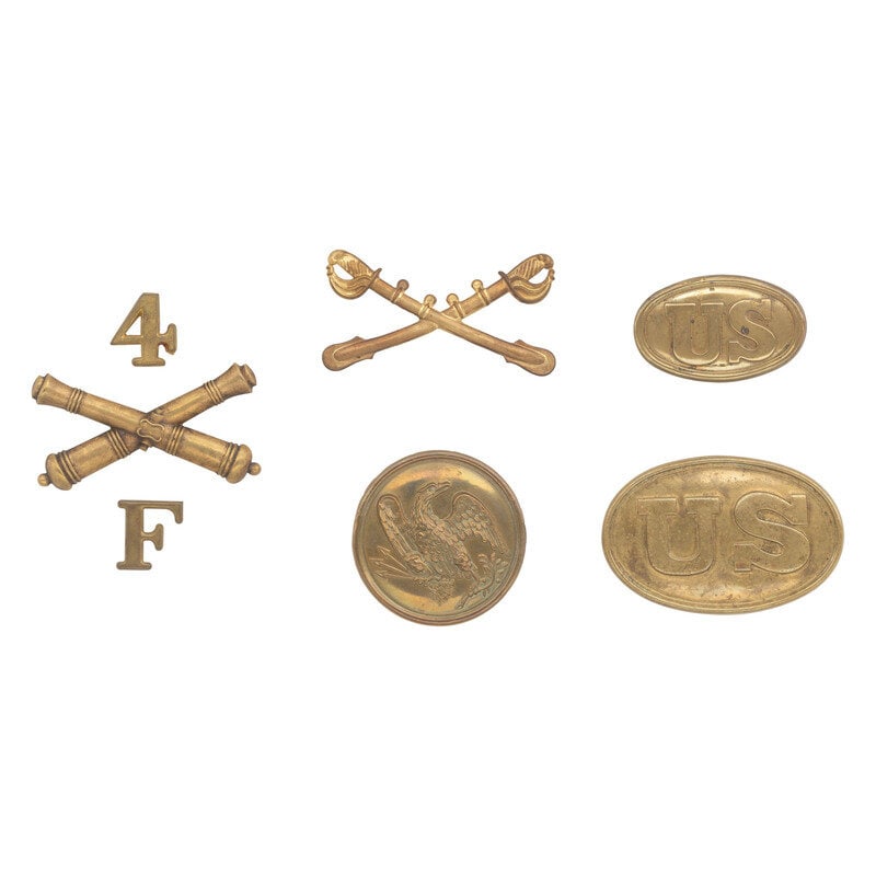 Group of Civil War Era Belt Plates & Brass Insignia (1 of 2)