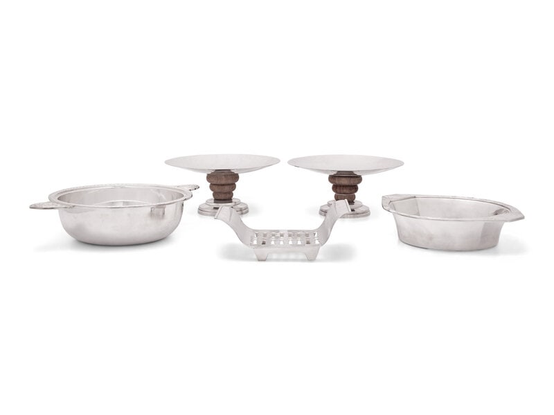 A Group of Ercuis Silver-Plate Tablewares (1 of 2)