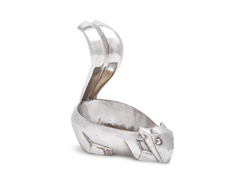 An Art Deco Silver-Plated Squirrel-Form Nut Dish (1 of 2)