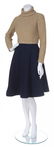 A Geoffrey Beene Navy Wool Daywear Ensemble, Size 8. - 2