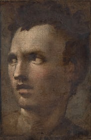 Domenico Beccafumi (Italian, 1486-1551) Study of the Head of Young Man looking to the Right,