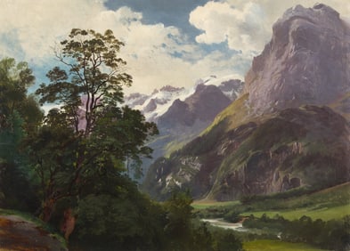Carl Maria Nicolaus Hummel (German, 1821-1907) In den Alpen