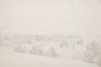 Adolf Kaiser (German, 1804-1861) Landscape, Skyline of Lovere, Landscape, and Landscape of