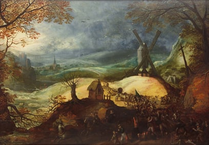 Circle of Sebastian Vrancx (Flemish, 1573-1647) Cavalry Skirmish