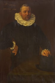Attributed to Cornelis Ketel (Dutch, 1548-1616) Portrait of a Gentleman with Ruff and Hat,