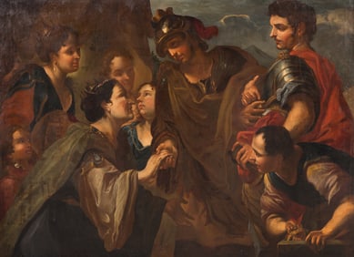 Circle of Antonio Molinari (Italian, ?-1648) Alexander the Great and the Family of Darius