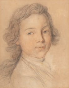Attributed to Nicolas Bernard Lépicié (French, 1735-1784) Portrait of a Boy Turned To the