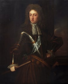 Follower of Sir Godfrey Kneller (British, 1646-1723) Portrait of a Nobleman in Armor, Three-Quarter