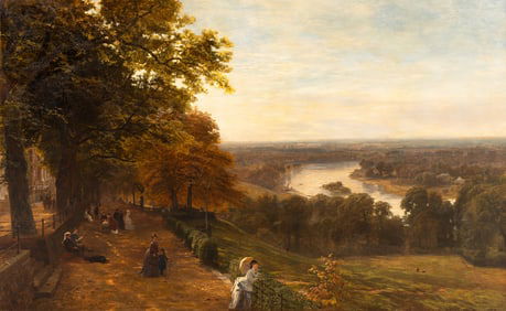 George Vicat Cole (British, 1833-1893) A View of Richmond Hill, 1875