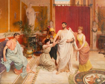 Pierre Jan van der Ouderaa (Belgian, 1841-1915) In the Dressing Room, 1902