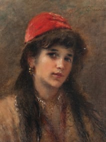Konstantin Egorovich Makovsky (Russian, 1839-1915) An Eastern Beauty