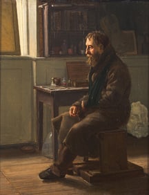 Martinus Christian Wesseltoft Rørbye (Danish, 1803-1848) An Old Artist in His Studio