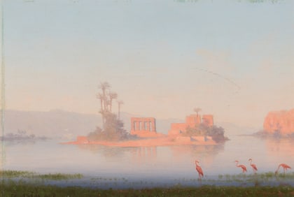 Charles-Théodore Frère (French, 1814-1888) L'île de Philae à l'Aube, 1887