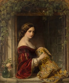 Thomas Francis Dicksee (British, 1819-1895) Waiting, 1860