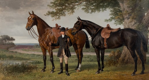 Emil Adam (German, 1843-1924) Nasby & Confidance, 1914