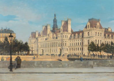 Paul Joseph Victor Dargaud (French, active 1873-1921) L'Hotel de Ville de Paris