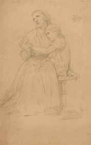 William-Adolphe Bouguereau (French, 1825-1905) Le Voeu