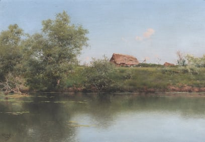 Emilio Sanchez-Perrier (Spanish, 1855-1907) Guadalquivir River, 1883-1890